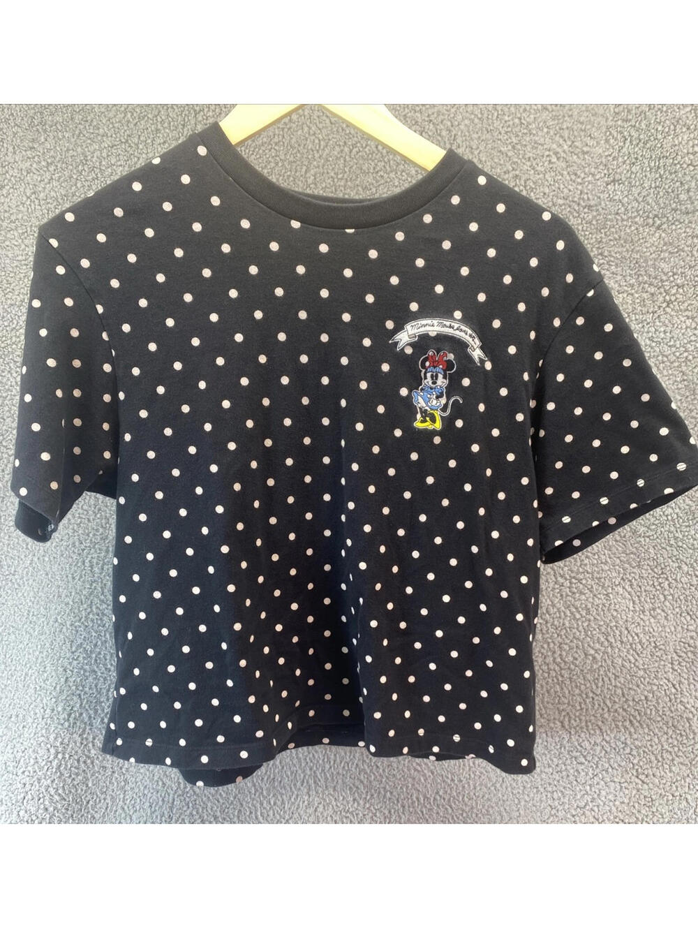 Uniqlo Olympia Le-Tan Disney Minnie Cotton Shirt Women Small
